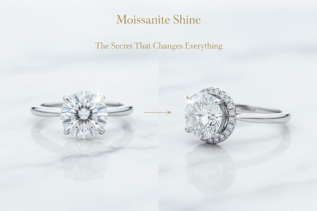 Moissanite Hidden Halo Ring: The Subtle Setting That Changes Everything - Moissanite Shine