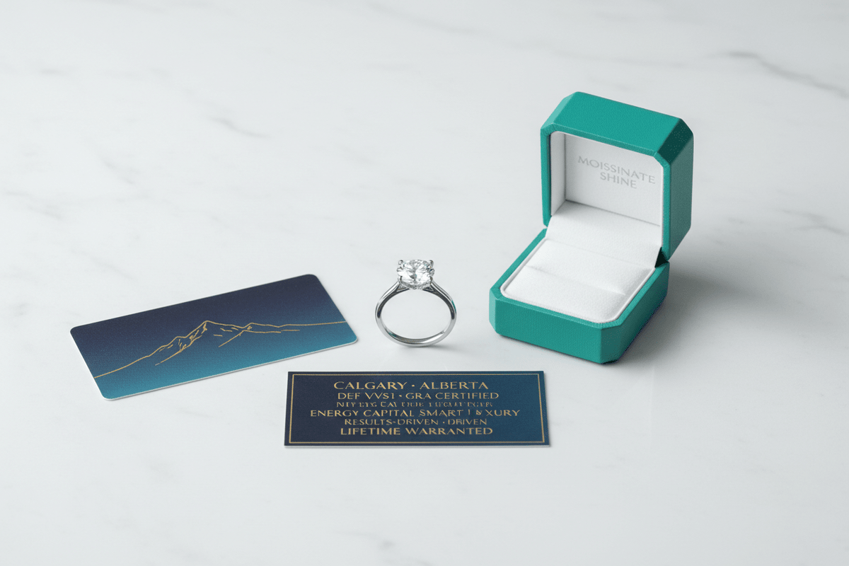 Moissanite in Calgary & Alberta: The Energy Capital's Buyer's Guide to Smart Luxury - Moissanite Shine