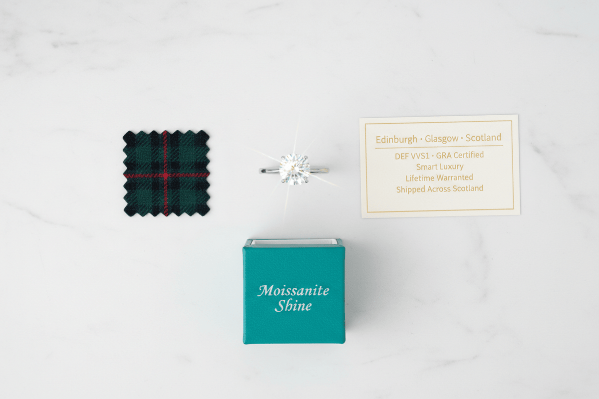 Moissanite in Edinburgh & Scotland: The Enlightenment Capital's Buyer's Guide to Smart Luxury - Moissanite Shine
