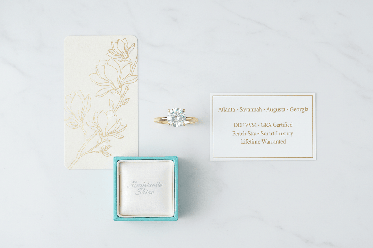 Moissanite in Georgia & Atlanta: The Peach State Buyer's Guide to Smart Luxury - Moissanite Shine