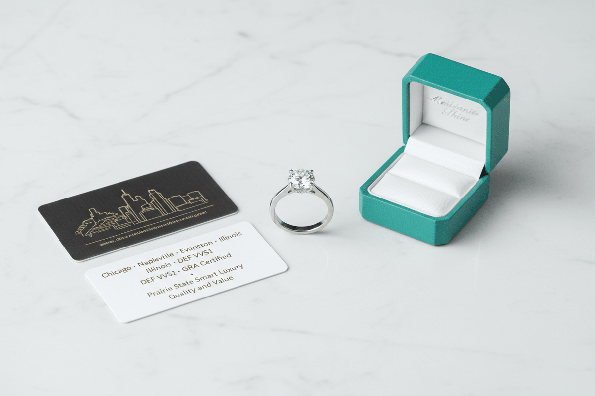 Moissanite in Illinois & Chicago: The Prairie State Buyer's Guide to Smart Luxury - Moissanite Shine