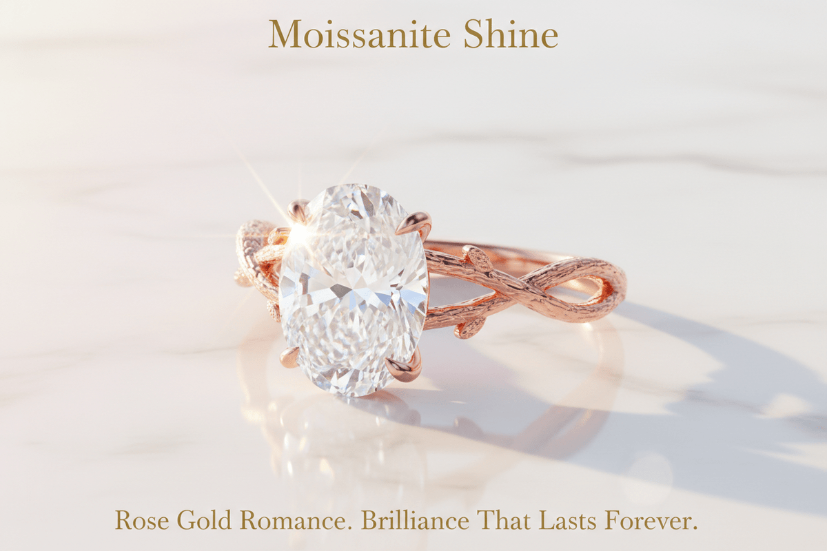 Moissanite in Rose Gold: The Complete Guide to the Most Romantic Metal in Fine Jewelry - Moissanite Shine