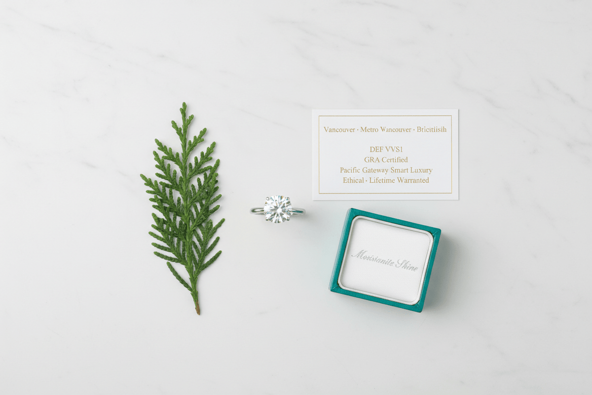Moissanite in Vancouver & British Columbia: The Pacific Gateway Buyer's Guide to Smart Luxury - Moissanite Shine
