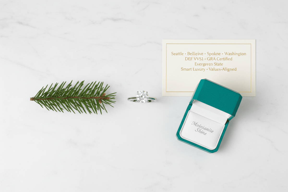 Moissanite in Washington & Seattle: The Evergreen State Buyer's Guide to Smart Luxury - Moissanite Shine
