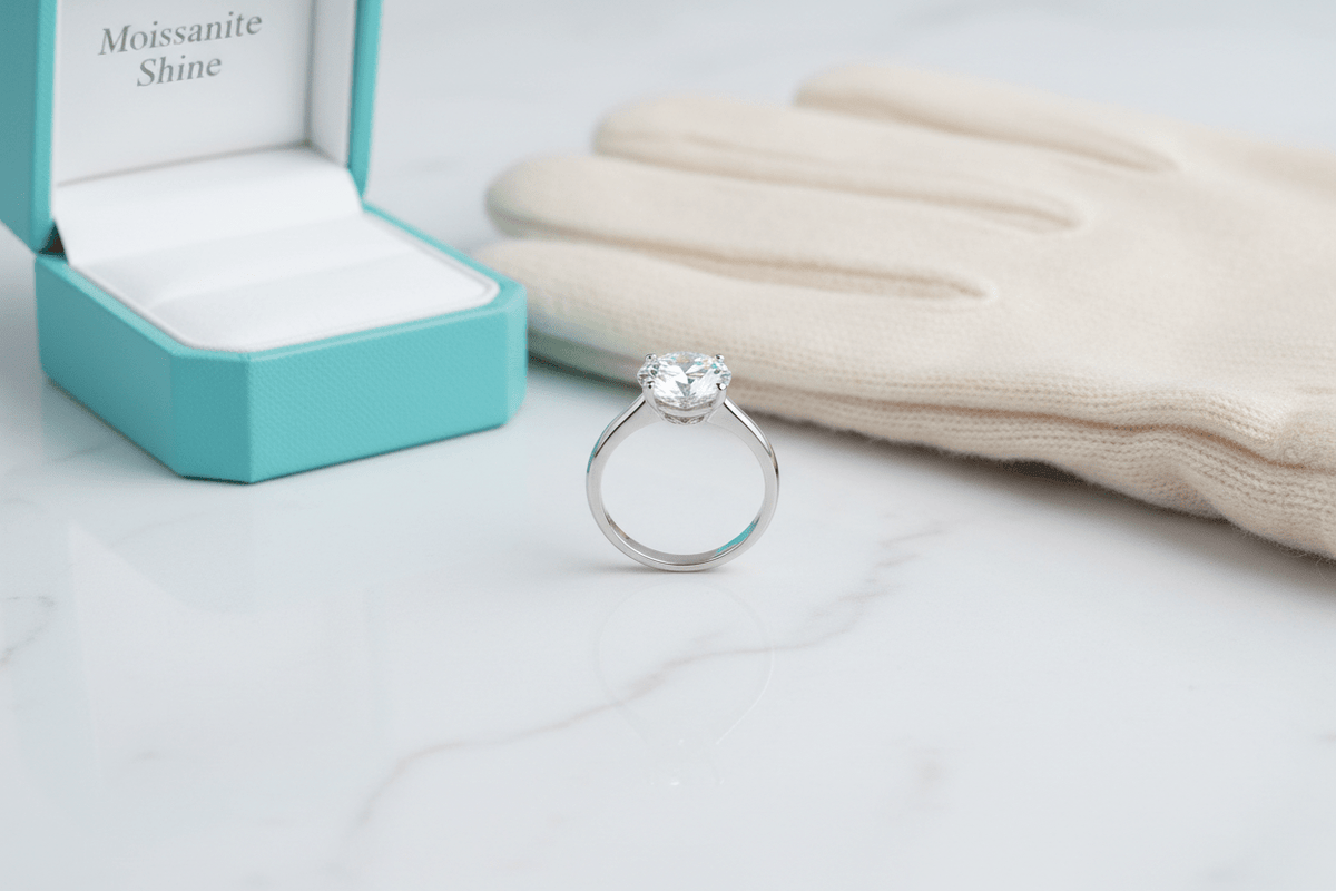 Moissanite in Winter: Cold Weather, Gloves & Seasonal Care Guide - Moissanite Shine