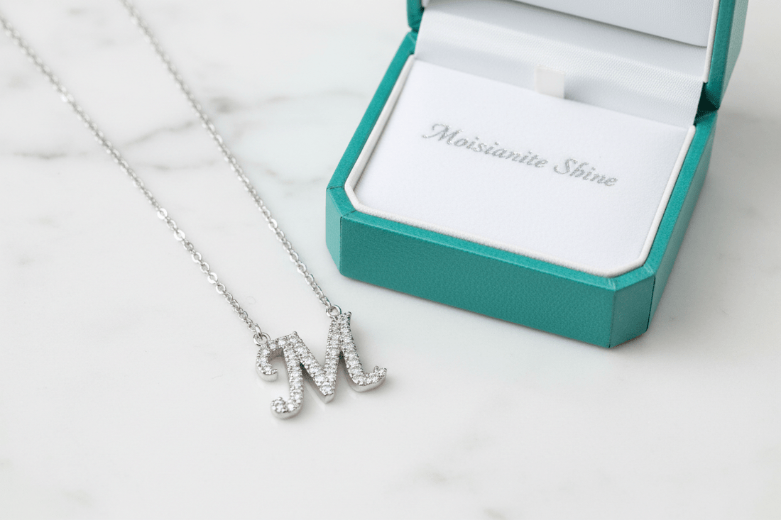 Moissanite Initial & Letter Necklace: The Complete Guide - Moissanite Shine