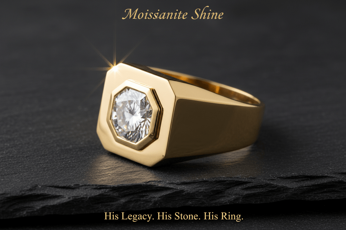 Moissanite Men's Signet Ring: The Complete Guide to a Modern Classic - Moissanite Shine