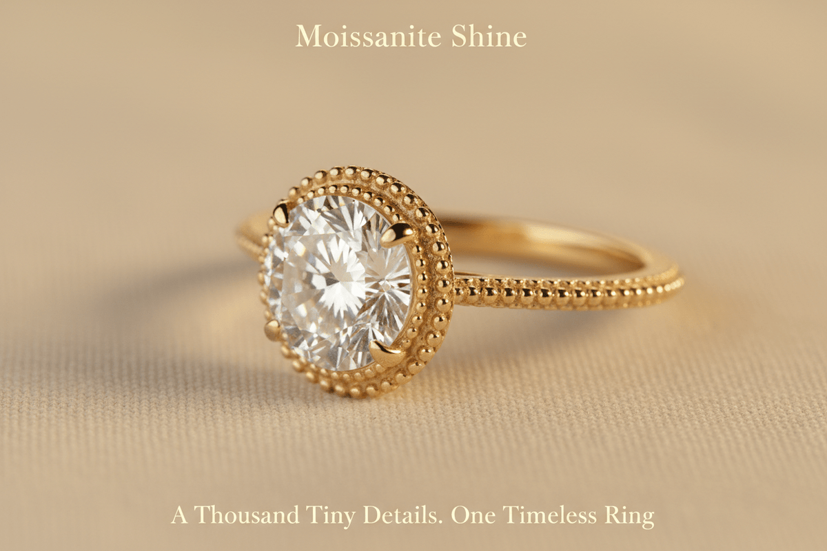 Moissanite Milgrain Setting: The Complete Guide to a Timeless Detail - Moissanite Shine