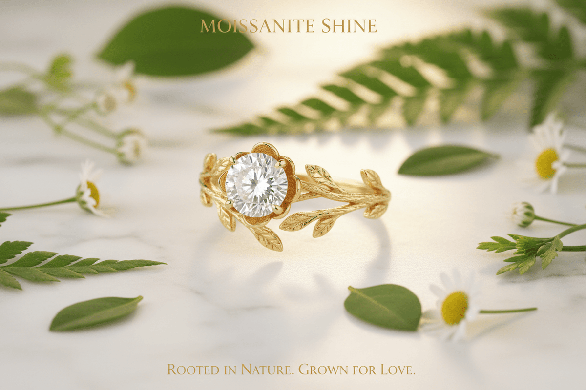Moissanite Nature-Inspired Engagement Ring: The Complete Buying Guide - Moissanite Shine