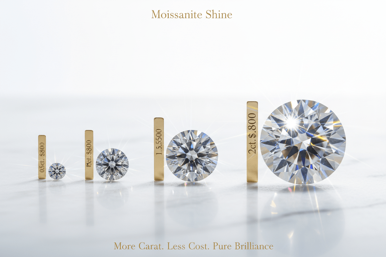 Moissanite Price Per Carat 2026: The Complete Buyer's Guide - Moissanite Shine