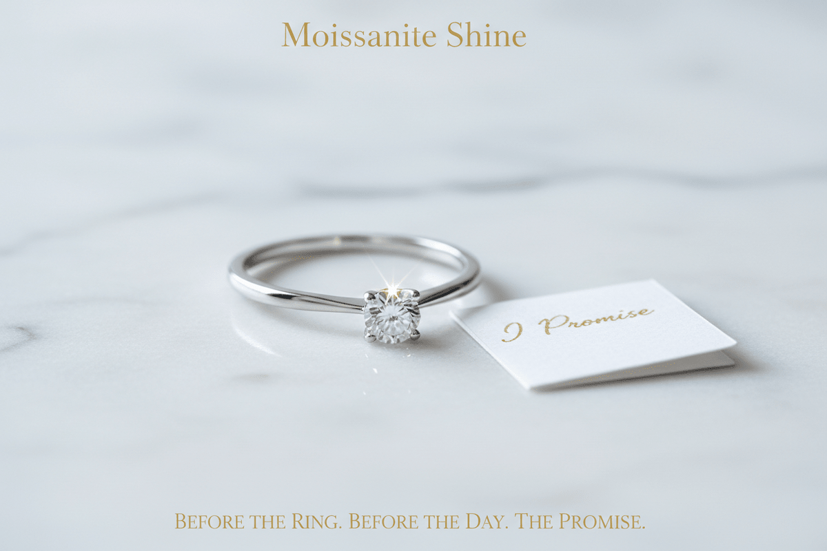 Moissanite Promise Ring: The Complete Guide to Choosing the Right One - Moissanite Shine