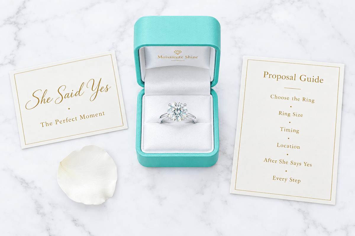 Moissanite Proposal Guide: How to Plan the Perfect Moment - Moissanite Shine