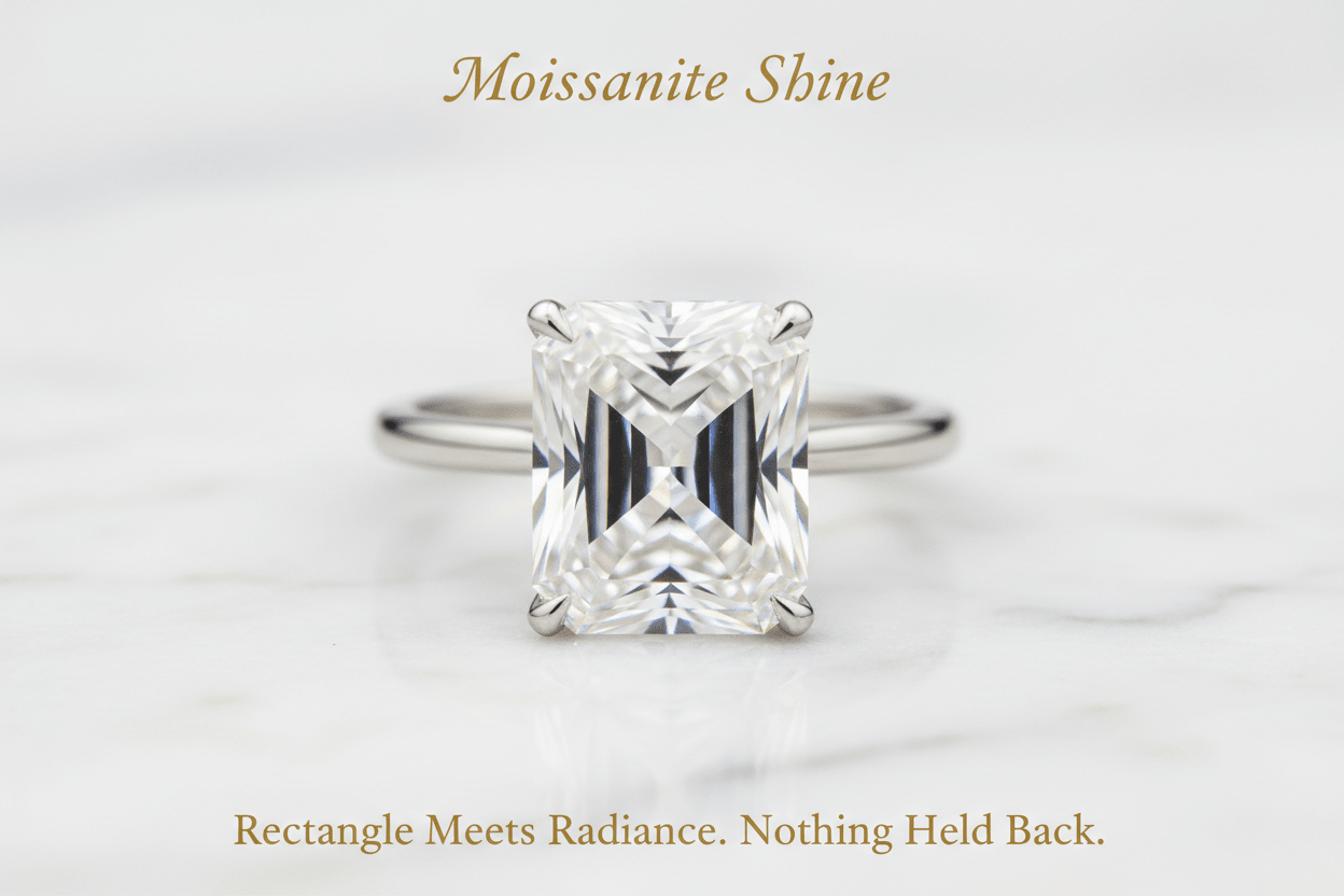 Moissanite Radiant Cut: The Complete Guide - Moissanite Shine