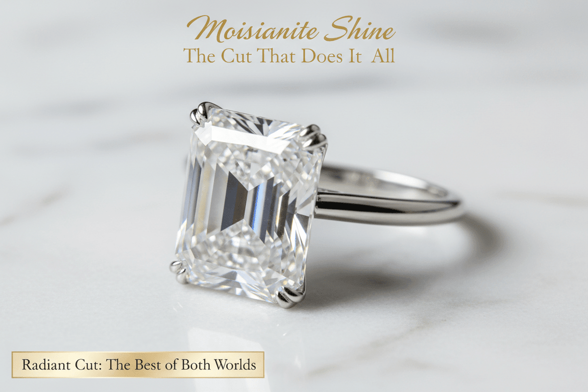 Moissanite Radiant Cut: The Complete Guide to the Most Versatile Fancy Shape - Moissanite Shine