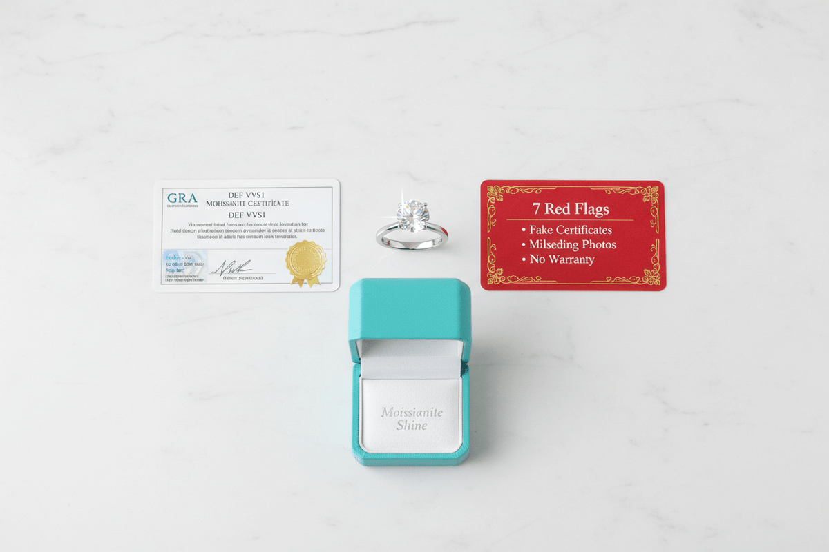 Moissanite Red Flags: How to Spot a Fake Seller Before You Buy - Moissanite Shine