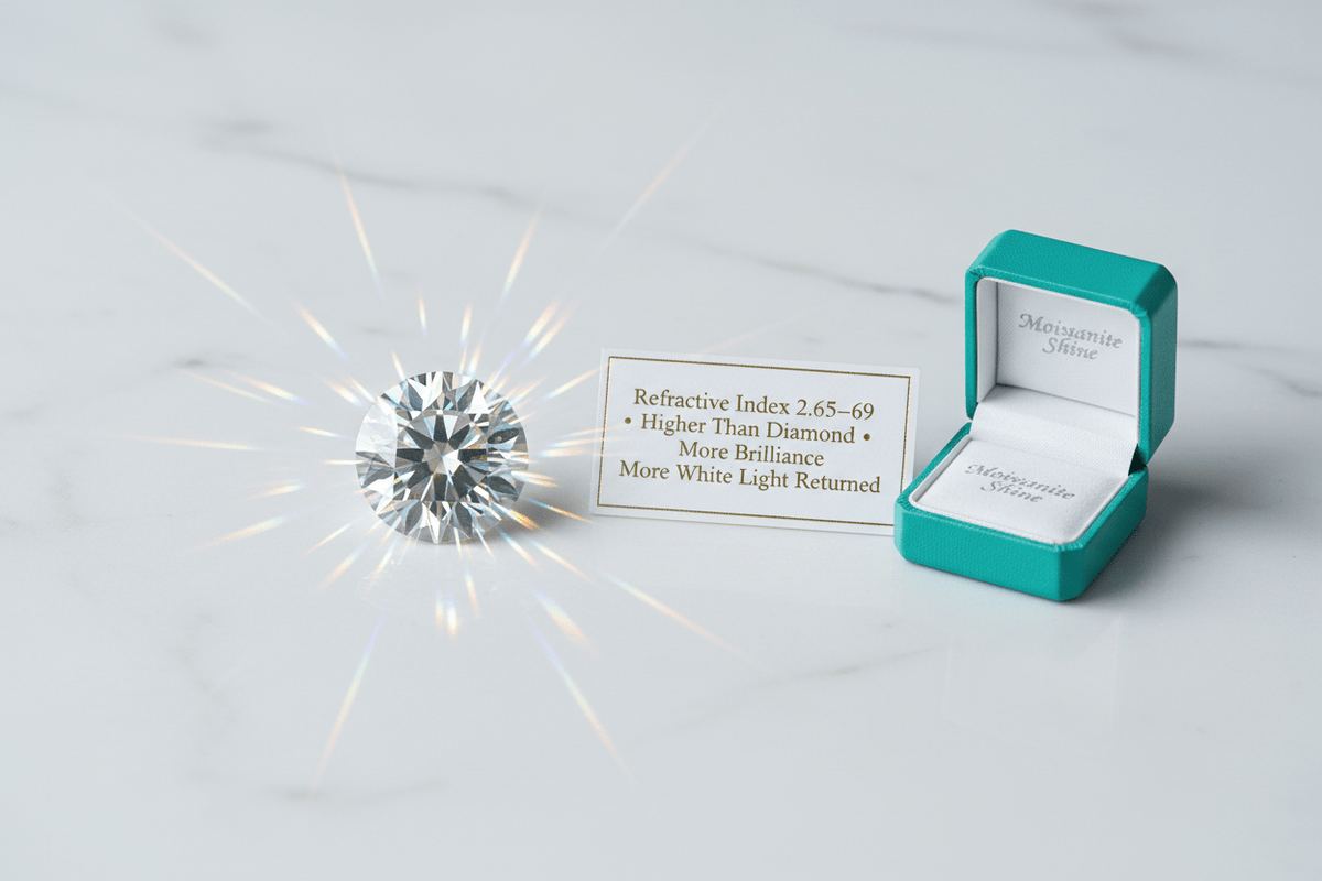 Moissanite Refractive Index: The Science Behind the Brilliance - Moissanite Shine