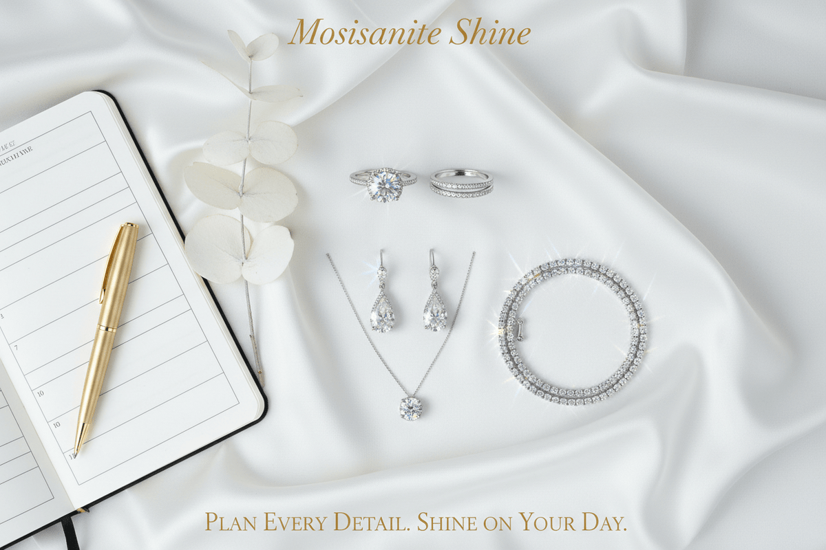 Moissanite Ring for Wedding Planning: How to Choose, Time, and Coordinate Your Bridal Jewelry - Moissanite Shine