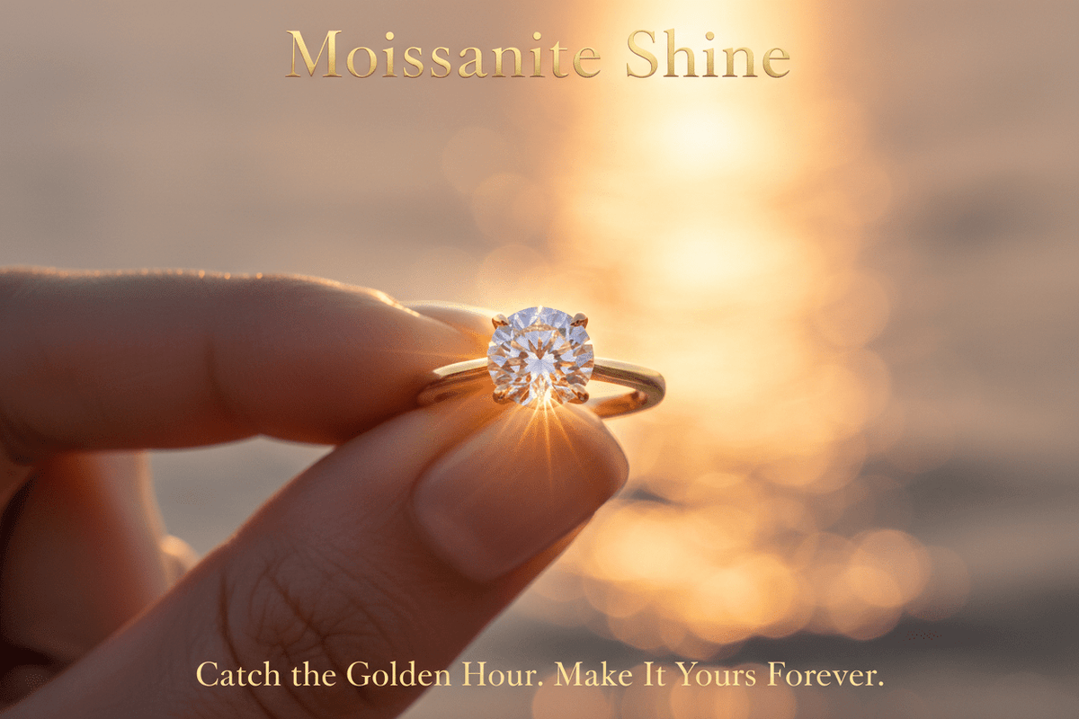 Moissanite Ring Photoshoot: How to Capture the Golden Hour Glow - Moissanite Shine