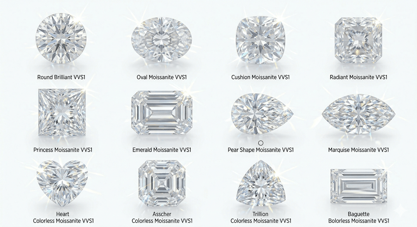 Moissanite Shapes and Cuts Guide: Find Your Perfect Style - Moissanite Shine