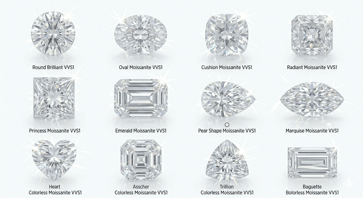 Moissanite Shapes and Cuts Guide: Find Your Perfect Style - Moissanite Shine