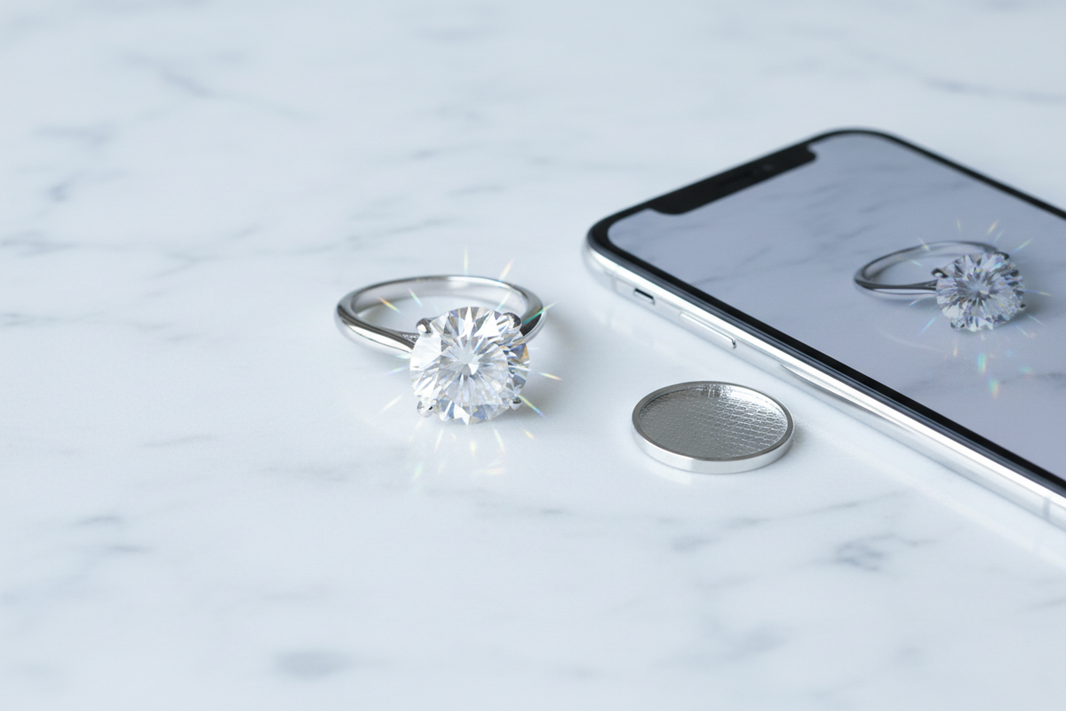 D Color VVS1 Moissanite Engagement Ring, Wedding Band & Fine Jewelry. Handcrafted, conflict-free, lifetime warranty, free US shipping, trade-up program at full value.