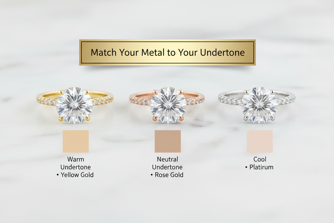D Color VVS1 Moissanite Engagement Ring, Wedding Band & Fine Jewelry. Handcrafted, conflict-free, lifetime warranty, free US shipping, trade-up program at full value.