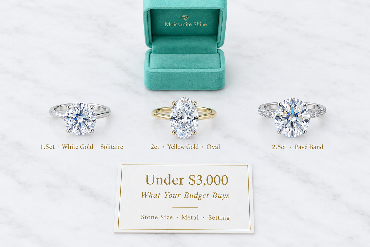 How to Tell Moissanite from Diamond: 5 Visual Tests Any Jeweler or Consumer Can Use - Moissanite Shine