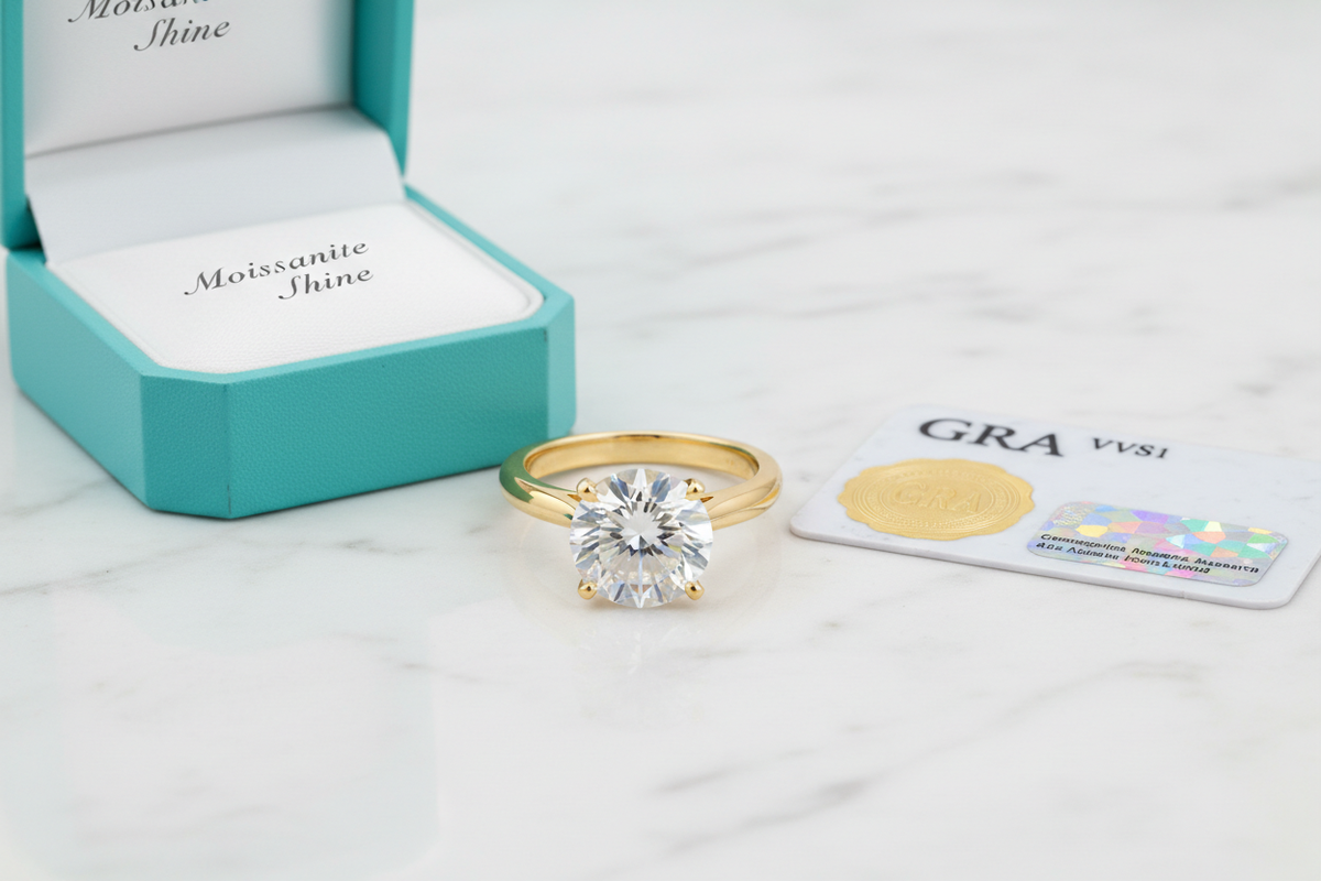 Moissanite in Yellow Gold vs. White Gold: Which Looks Better? - Moissanite Shine