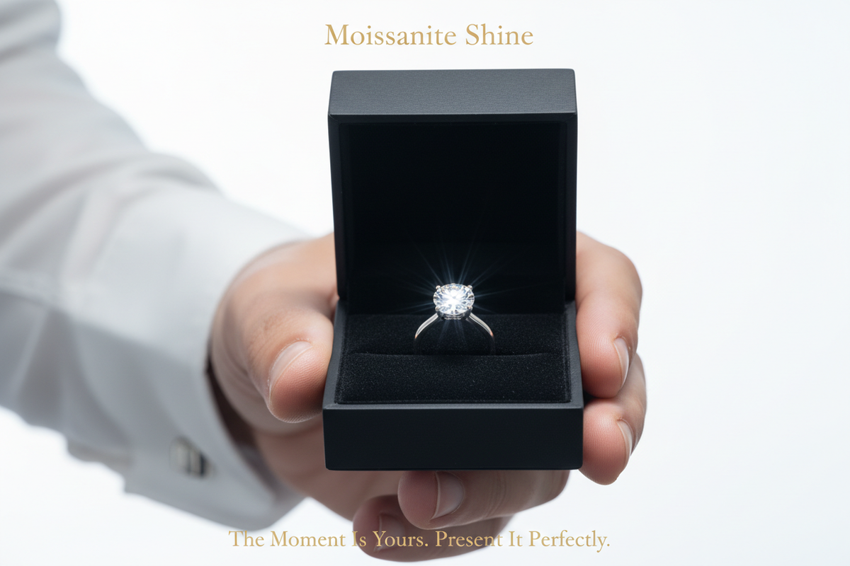 D Color VVS1 Moissanite Engagement Ring, Wedding Band & Fine Jewelry. Handcrafted, conflict-free, lifetime warranty, free US shipping, trade-up program at full value.