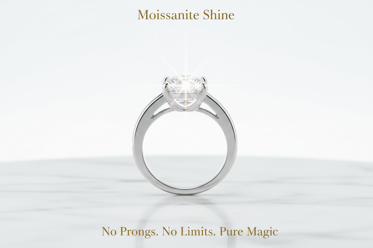 Moissanite Tension Setting Ring: The Complete Guide - Moissanite Shine