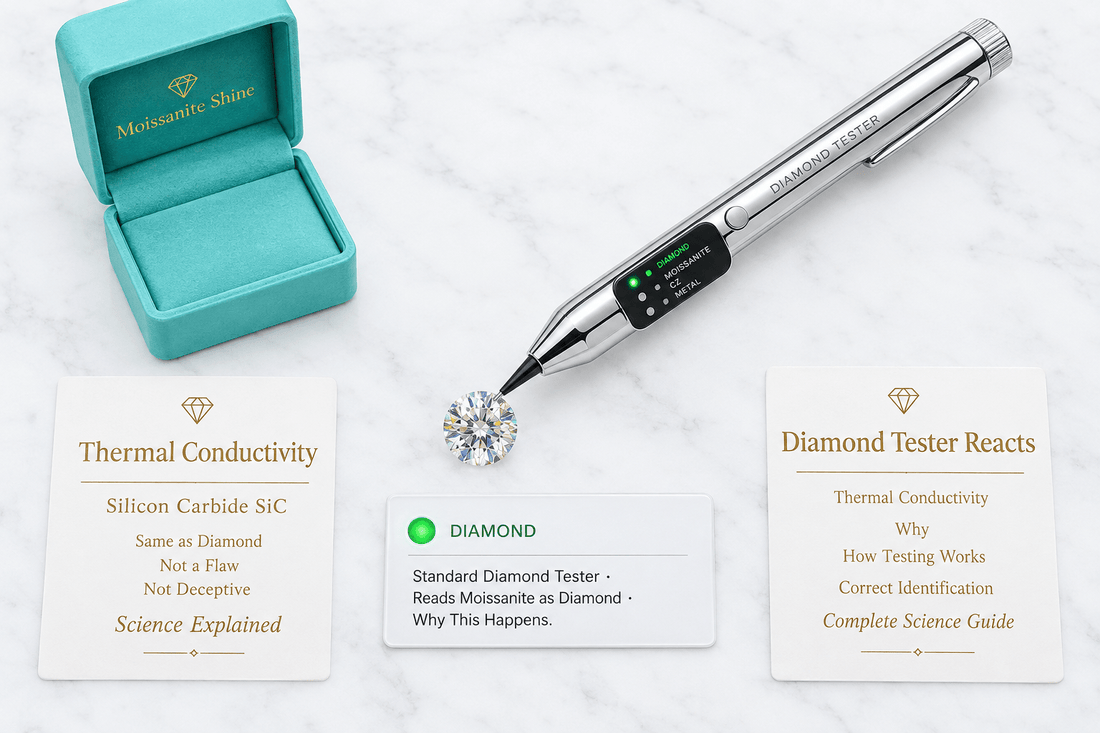Moissanite Thermal Conductivity: Why Diamond Testers React - Moissanite Shine