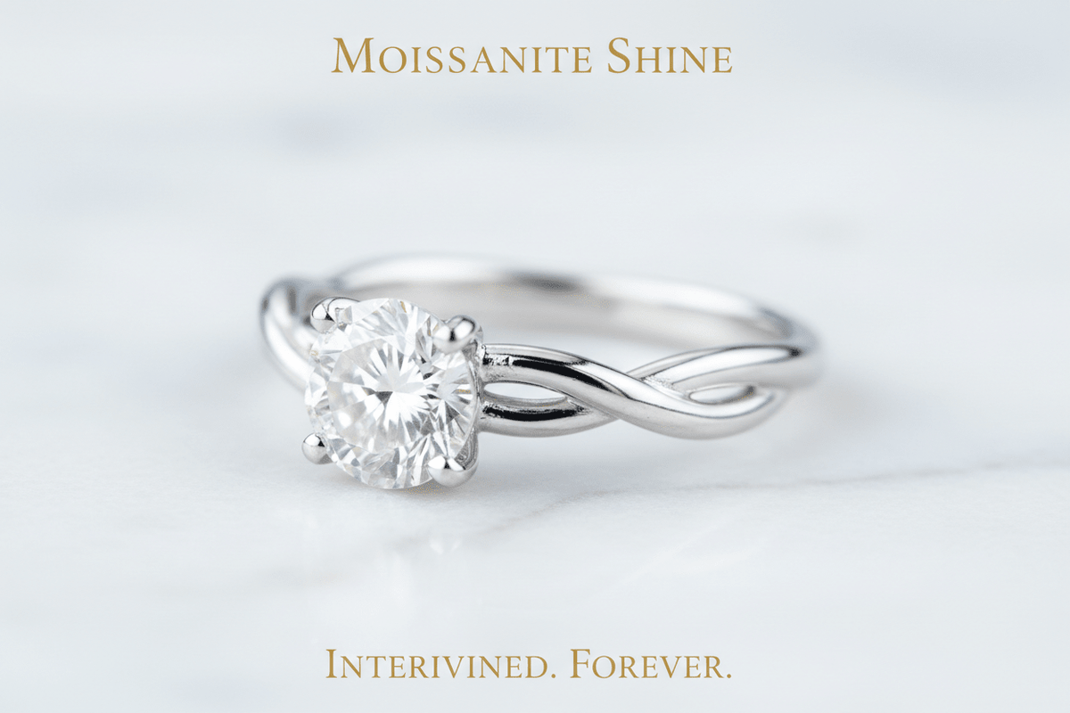 Moissanite Twisted Band Ring: The Complete Guide to a Romantic Design - Moissanite Shine