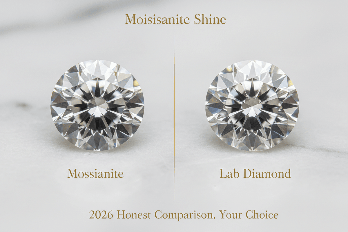 Moissanite vs. Lab Diamond: The Groom's Data-Driven Decision Guide - Moissanite Shine