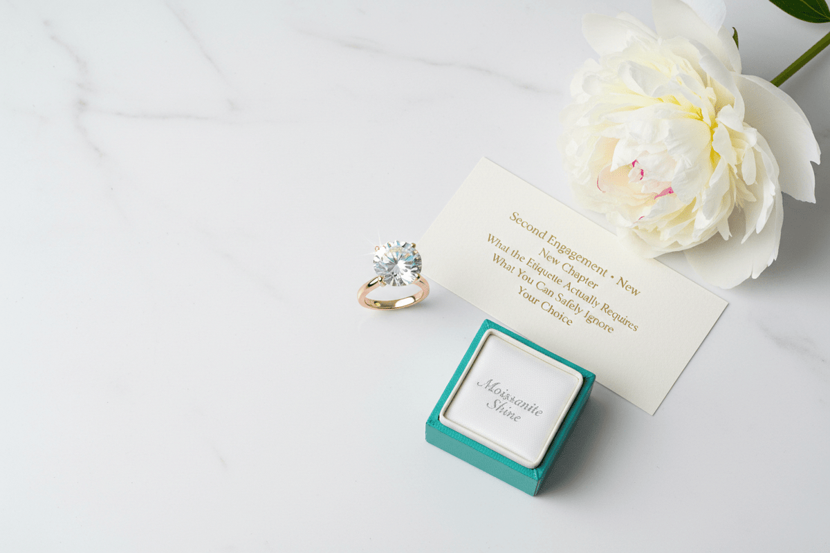 Second Marriage Engagement Rings: What the Rules Actually Are - Moissanite Shine