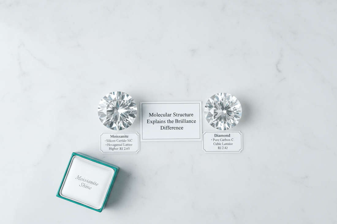 Silicon Carbide vs Carbon: The Molecular Difference Between Moissanite and Diamond - Moissanite Shine