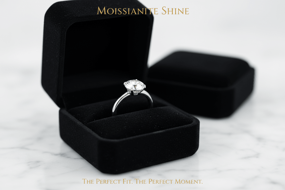 Surprise Proposal Ring Sizing: How to Get the Right Size Without Spoiling the Surprise - Moissanite Shine