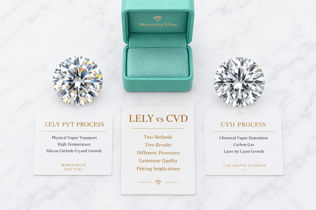 The Lely Process vs. CVD: How Two Methods Produce Two Results - Moissanite Shine