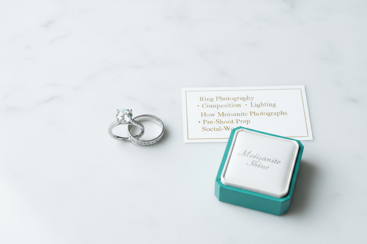 Wedding Ring Photography: How to Capture Both Rings Together - Moissanite Shine