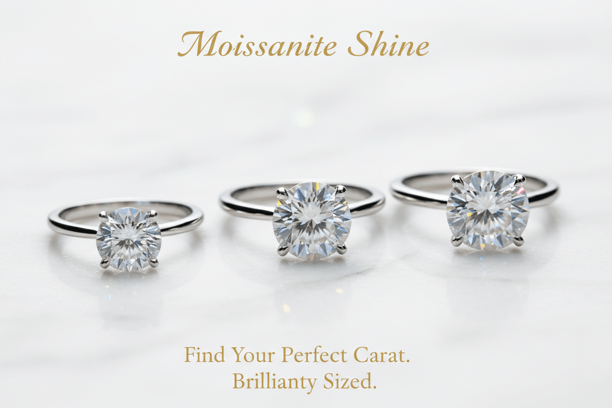 What Is the Best Carat Size for a Moissanite Engagement Ring? A Practical Guide - Moissanite Shine