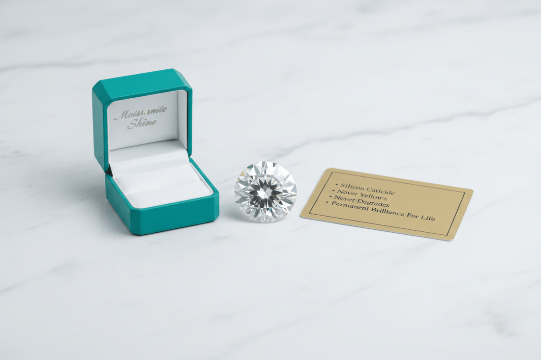 Why Moissanite Never Fades, Yellows, or Degrades: The Chemistry of Permanence - Moissanite Shine