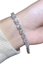 Classic 10 Carat Moissanite Tennis Bracelet – Round Cut VVS1 D Color Modern Luxury 7 - Inch Wristband (GRA Certified) | Bracelet | Moissanite Shine