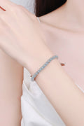 Classic 4.9 Carat Moissanite Tennis Bracelet – Round Cut VVS1 D Color Premium Rhodium Plated 6.5 - Inch Brilliant Wristband (GRA Certified) | Bracelet | Moissanite Shine