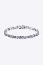Classic 4.9 Carat Moissanite Tennis Bracelet – Round Cut VVS1 D Color Premium Rhodium Plated 6.5 - Inch Brilliant Wristband (GRA Certified) | Bracelet | Moissanite Shine
