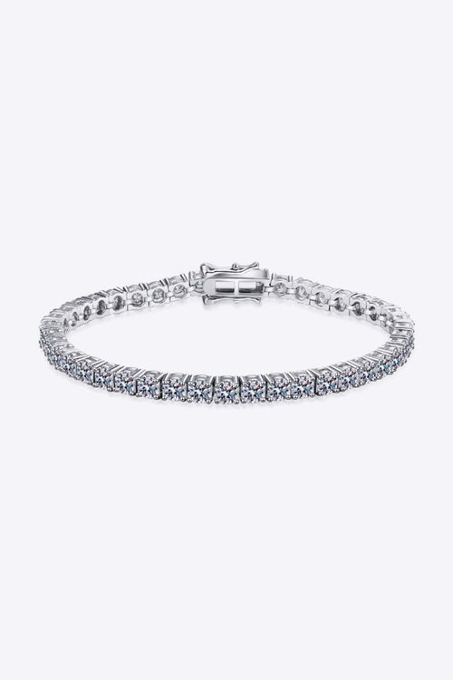 Classic 4.9 Carat Moissanite Tennis Bracelet – Round Cut VVS1 D Color Premium Rhodium Plated 6.5 - Inch Brilliant Wristband (GRA Certified) | Bracelet | Moissanite Shine
