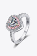 Cupid Heart Halo Ring: A 1-Carat VVS1 Moissanite Romantic Masterpiece | RING | Moissanite Shine