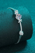 Elegant 2 Carat Round Moissanite Adjustable Bracelet – D Color VVS1 Premium Rhodium Plated Brilliant Charm Wristband (GRA Certified & Lifetime Warranty) | Bracelet | Moissanite Shine
