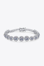 Elegant Moissanite Tennis Bracelet – 10.4 TCW Round Cut VVS1 D Color Modern Luxury Wristband (GRA Certified) | Bracelet | Moissanite Shine