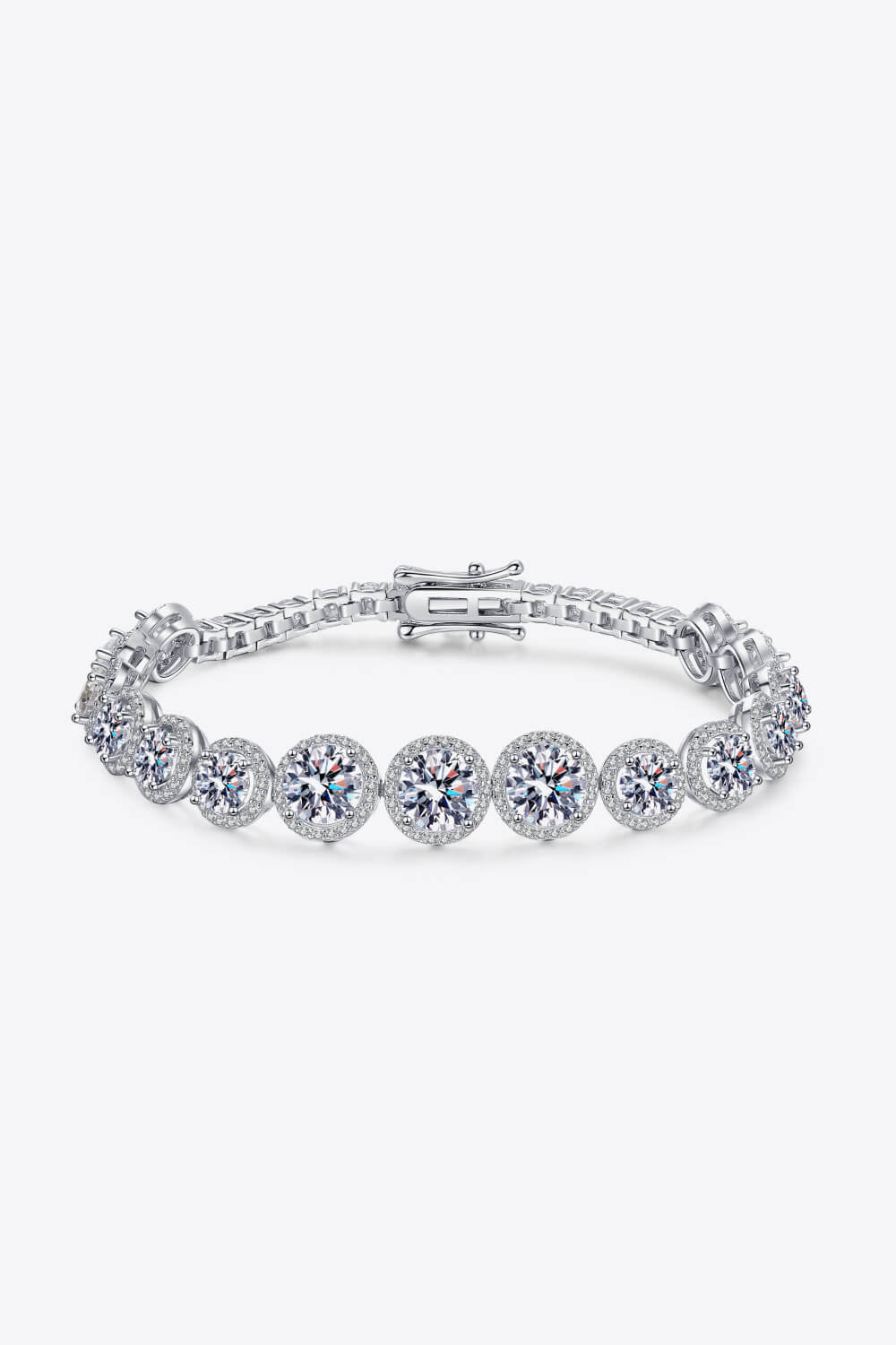Elegant Moissanite Tennis Bracelet – 10.4 TCW Round Cut VVS1 D Color Modern Luxury Wristband (GRA Certified) | Bracelet | Moissanite Shine