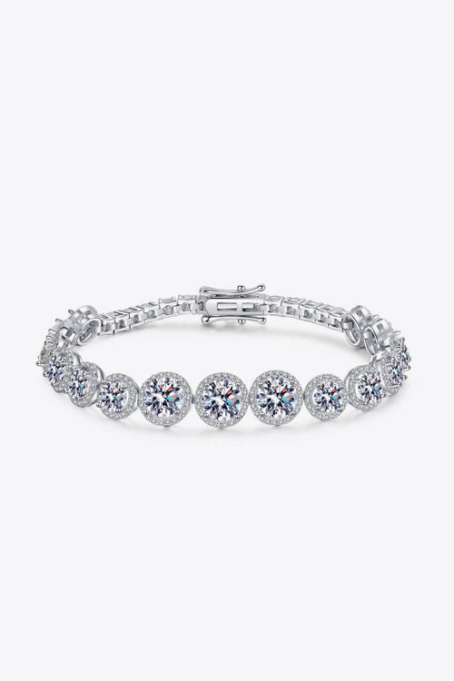 Elegant Moissanite Tennis Bracelet – 10.4 TCW Round Cut VVS1 D Color Modern Luxury Wristband (GRA Certified) | Bracelet | Moissanite Shine