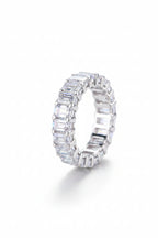 Emerald Cut Moissanite Eternity Band – 10.5 TCW VVS1 D Color Modern Luxury Wedding Ring (GRA Certified) | RING | Moissanite Shine